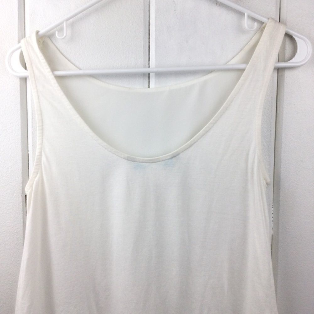 Desigual Cream Triangular Panel Tank - S‎ - Picture 12 of 16